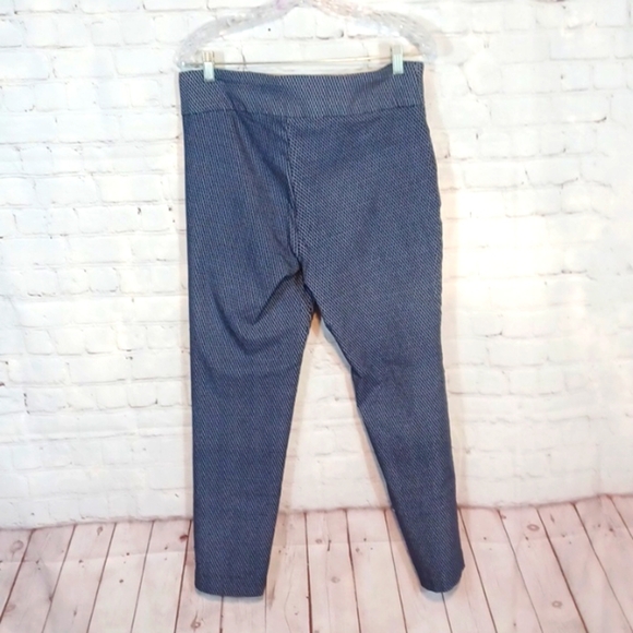 Vanhuesen Tweed Blue & White Casual Pants Sz 16 Stretch - Picture 3 of 8